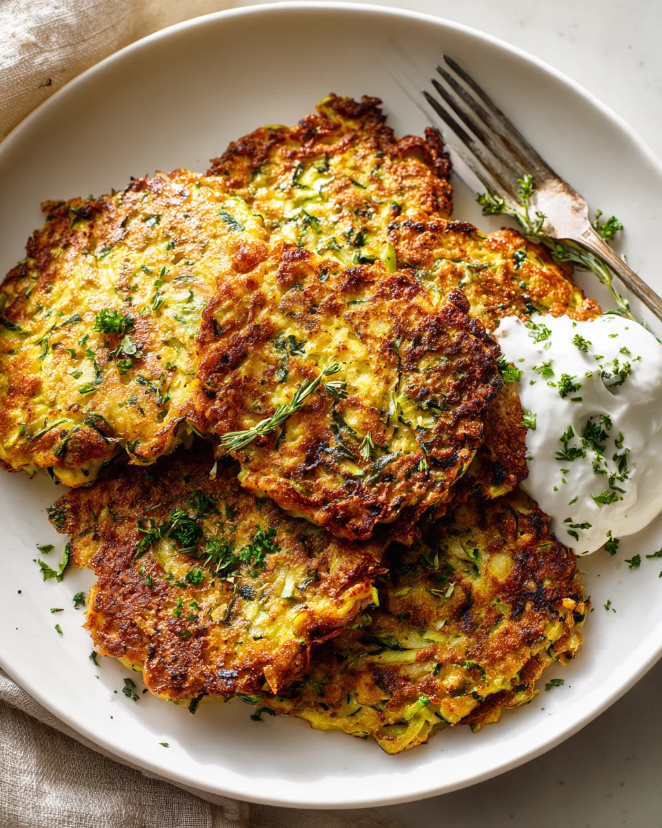 Best Healthy Zucchini Fritters Side Dish for Any Meal