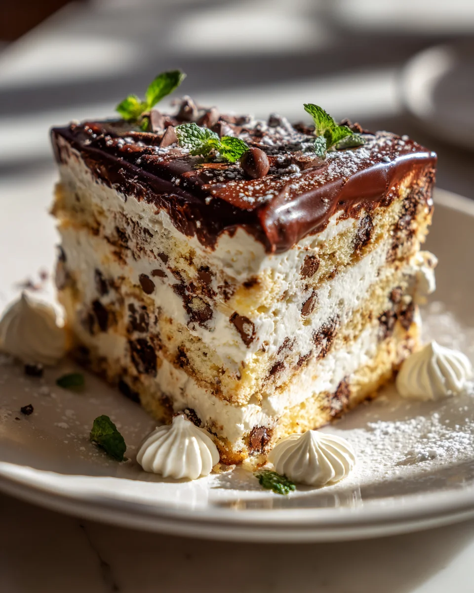 Indulge in Cookie Dough Ice Cream Sandwich Cake Today!