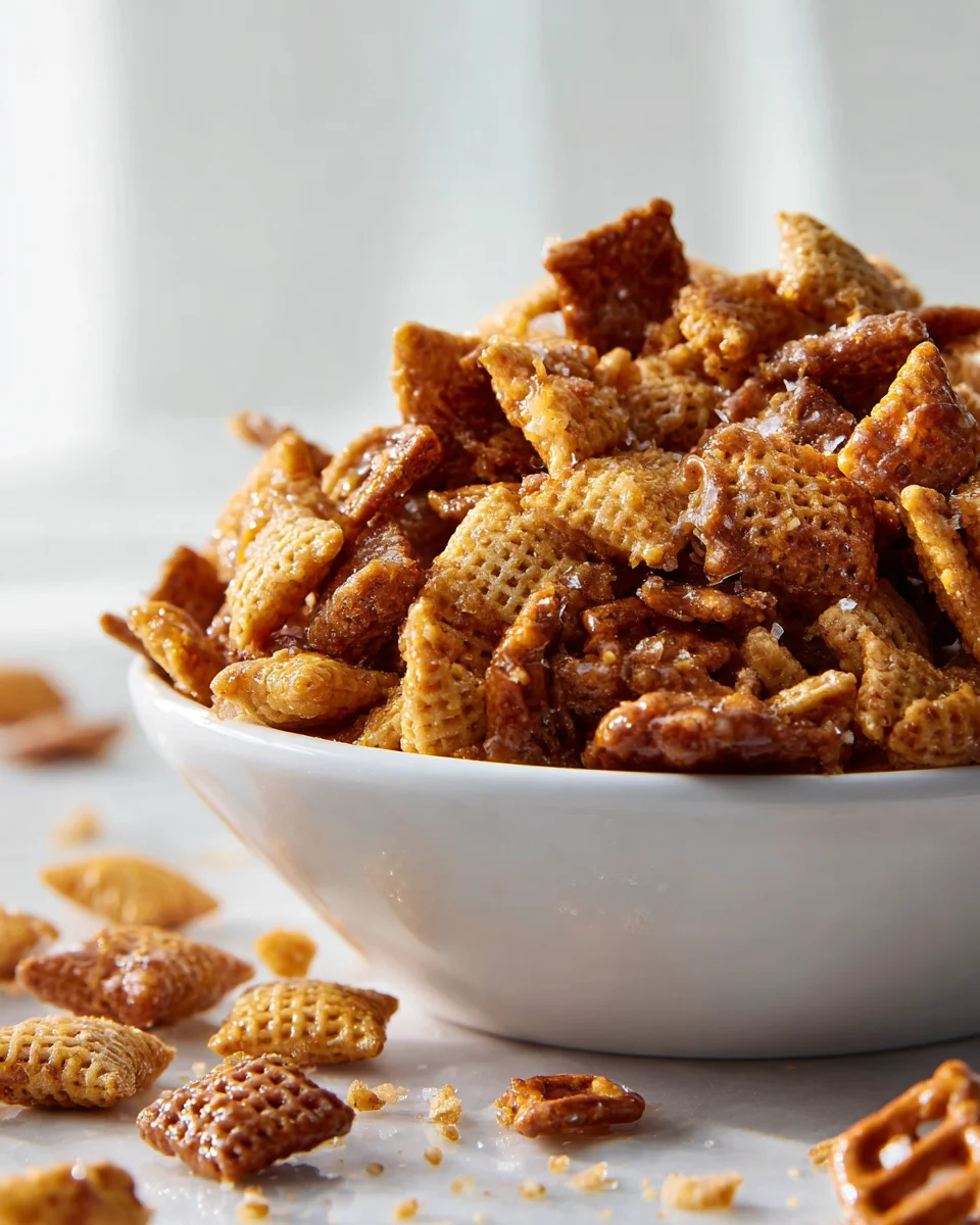 Irresistible Addicting Toffee Chex Mix: Your New Favorite!