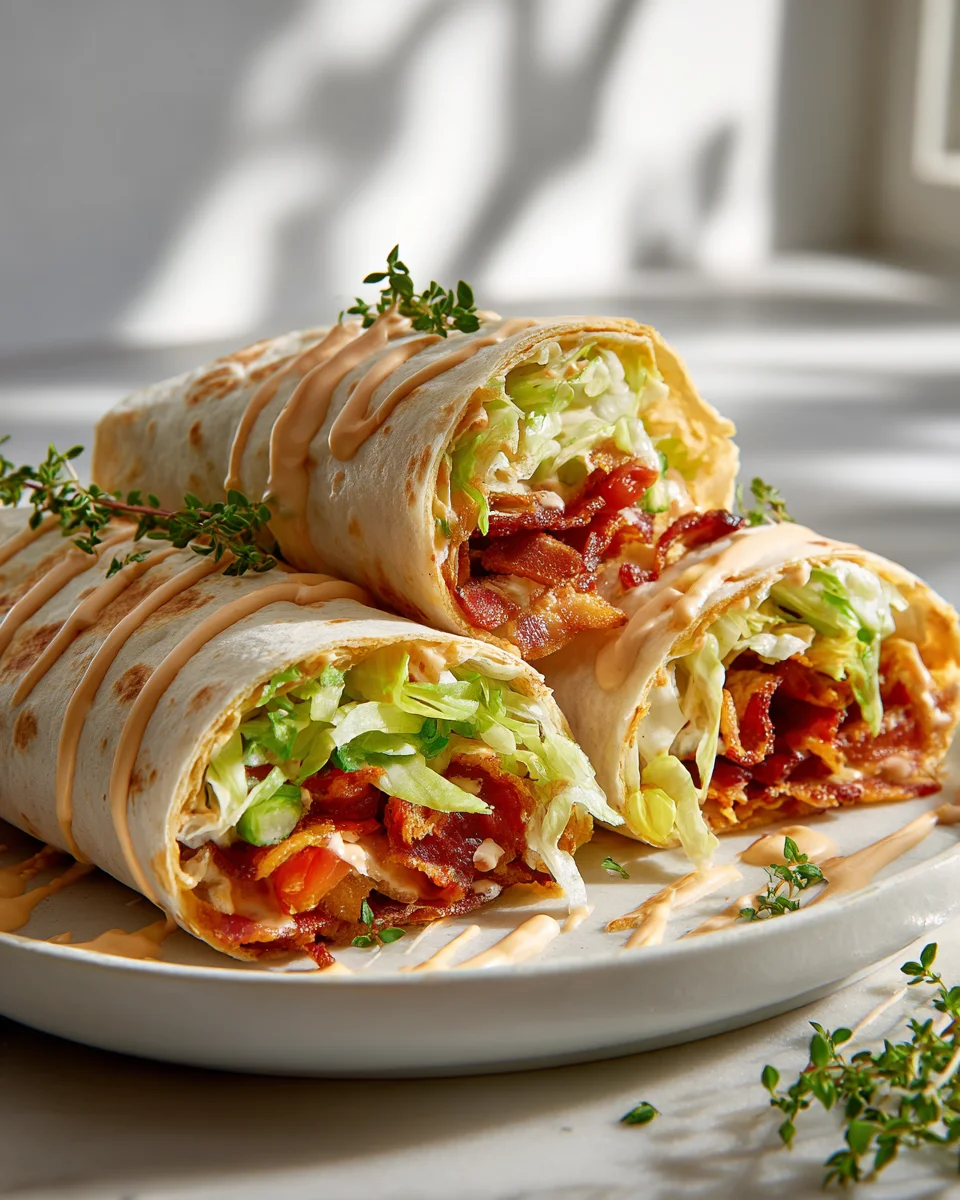 Zesty BLT Wraps with Chipotle Mayo: A Flavorful Twist!