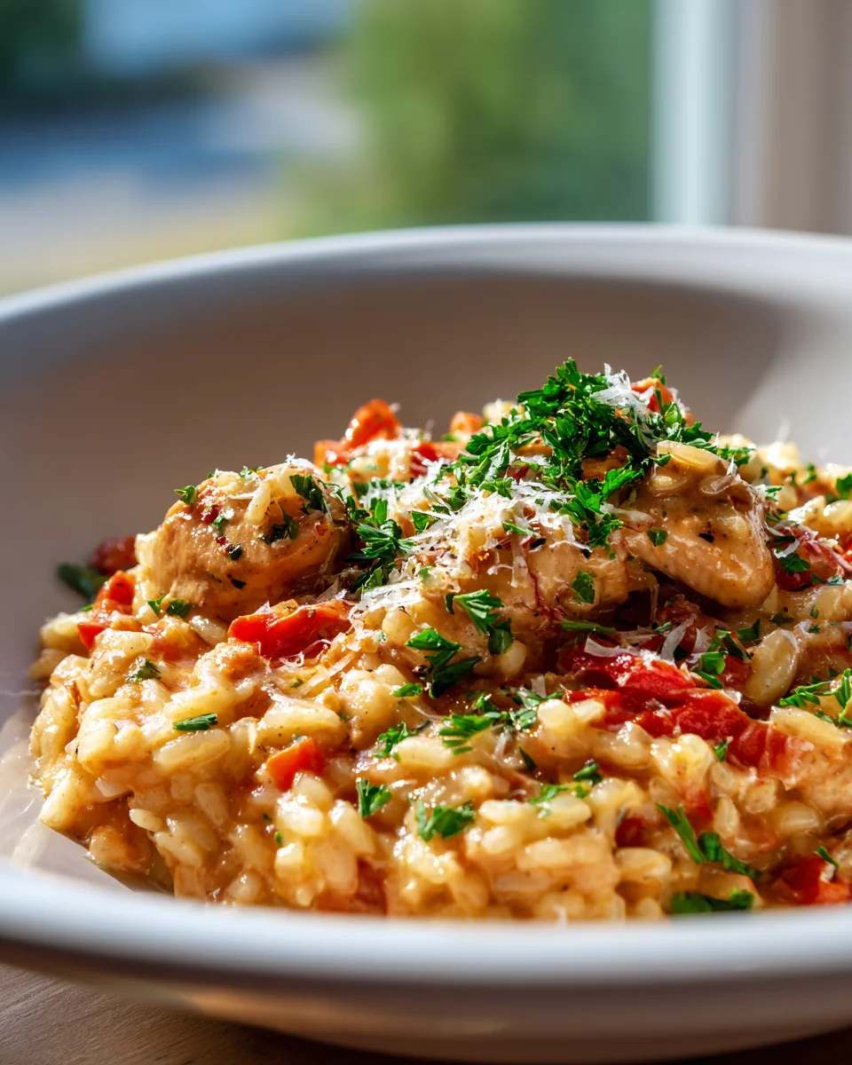 Delicious & Easy Red Pepper Risotto: Quick Weeknight Meal