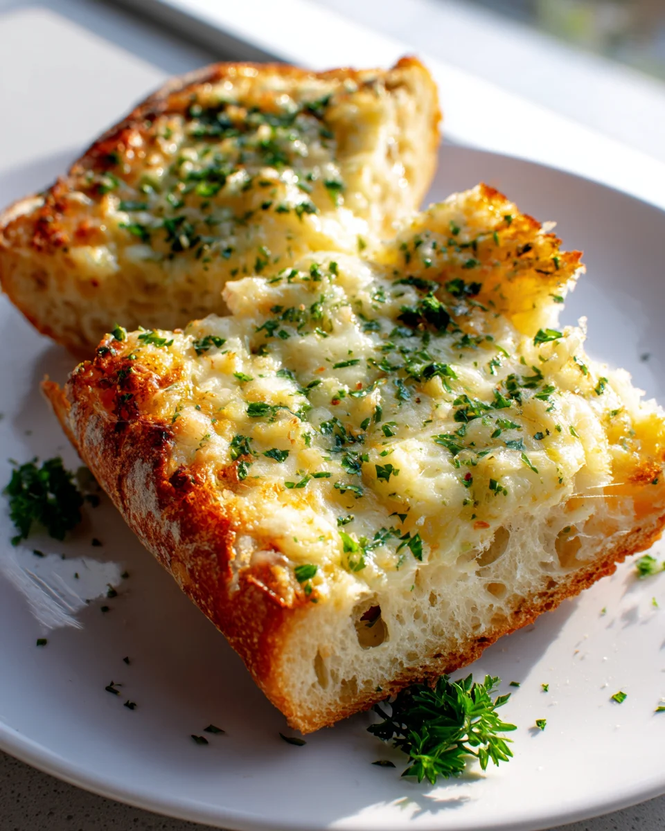 Cheesy Garlic Bread Recipe - Easy Oven Baked Perfection
