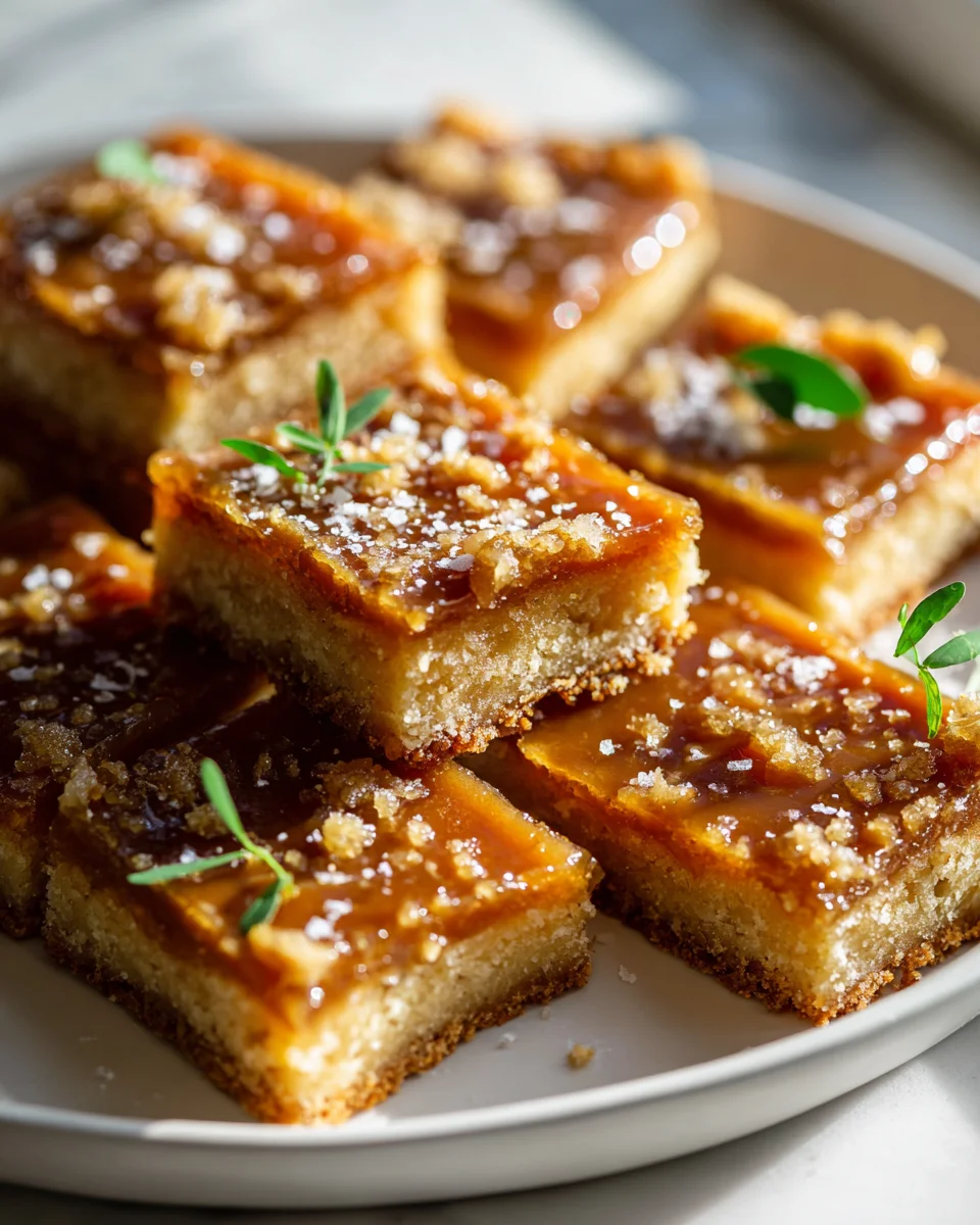 Best Brown Butter Toffee Shortbread Bars Recipe Ever!