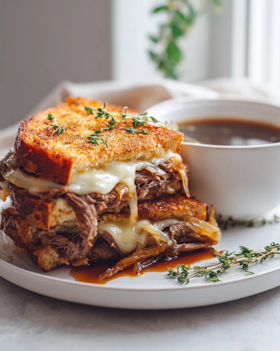 Savory French Dip Grilled Cheese: The Best Beef Sandwich