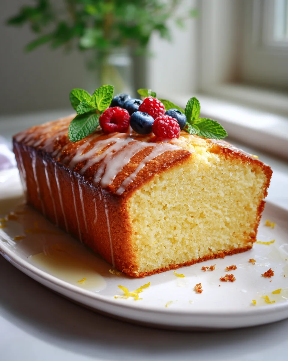 Irresistible Healthy Greek Yogurt Lemon Loaf Cake
