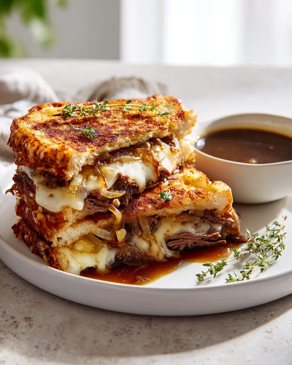 Savory French Dip Grilled Cheese: The Best Beef Sandwich