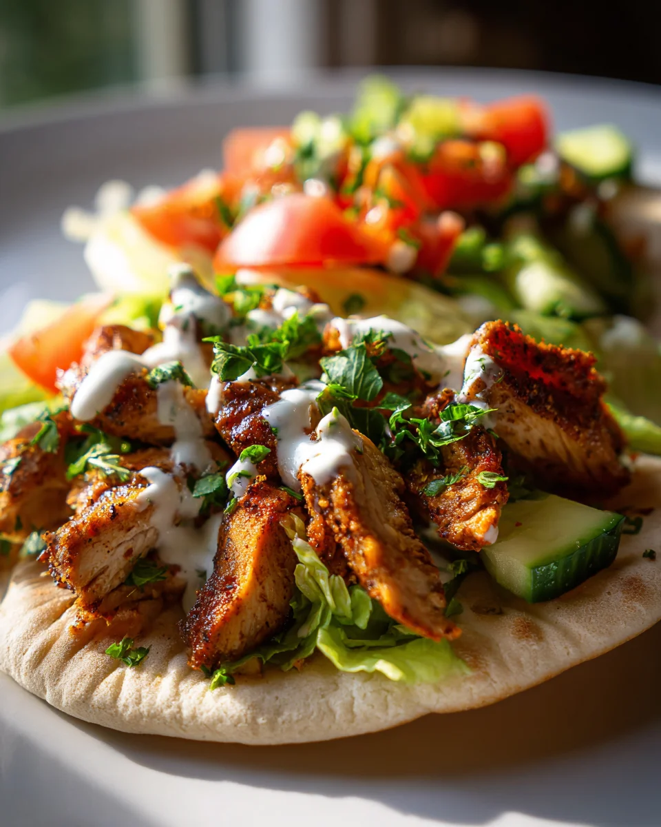 Easy Homemade Chicken Shawarma Pitas - Authentic Flavor!