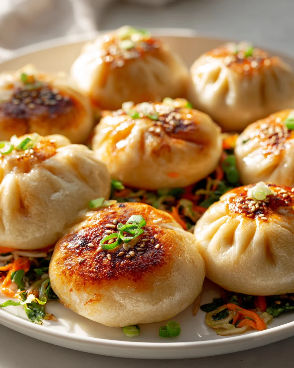 Pan Fried Cabbage And Noodle Buns: Crispy & Flavorful