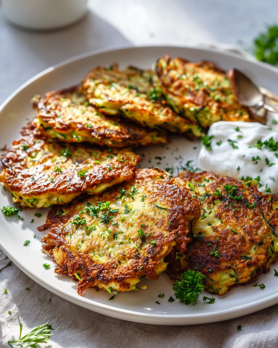 Best Healthy Zucchini Fritters Side Dish for Any Meal
