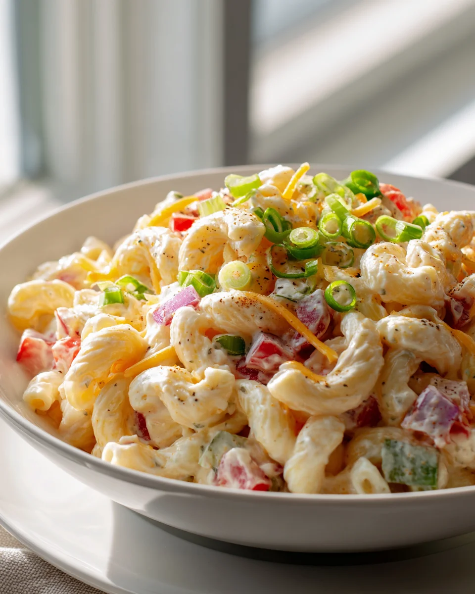 Guy Fieri's Savory Macaroni Salad: Flavor Town Approved!