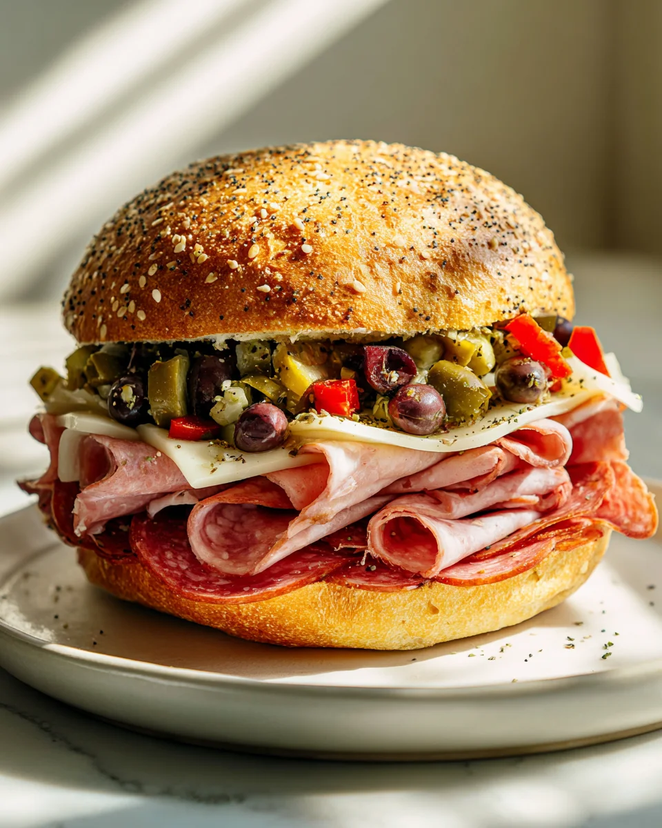 The Best Classic Italian Muffuletta Sandwich You'll Love