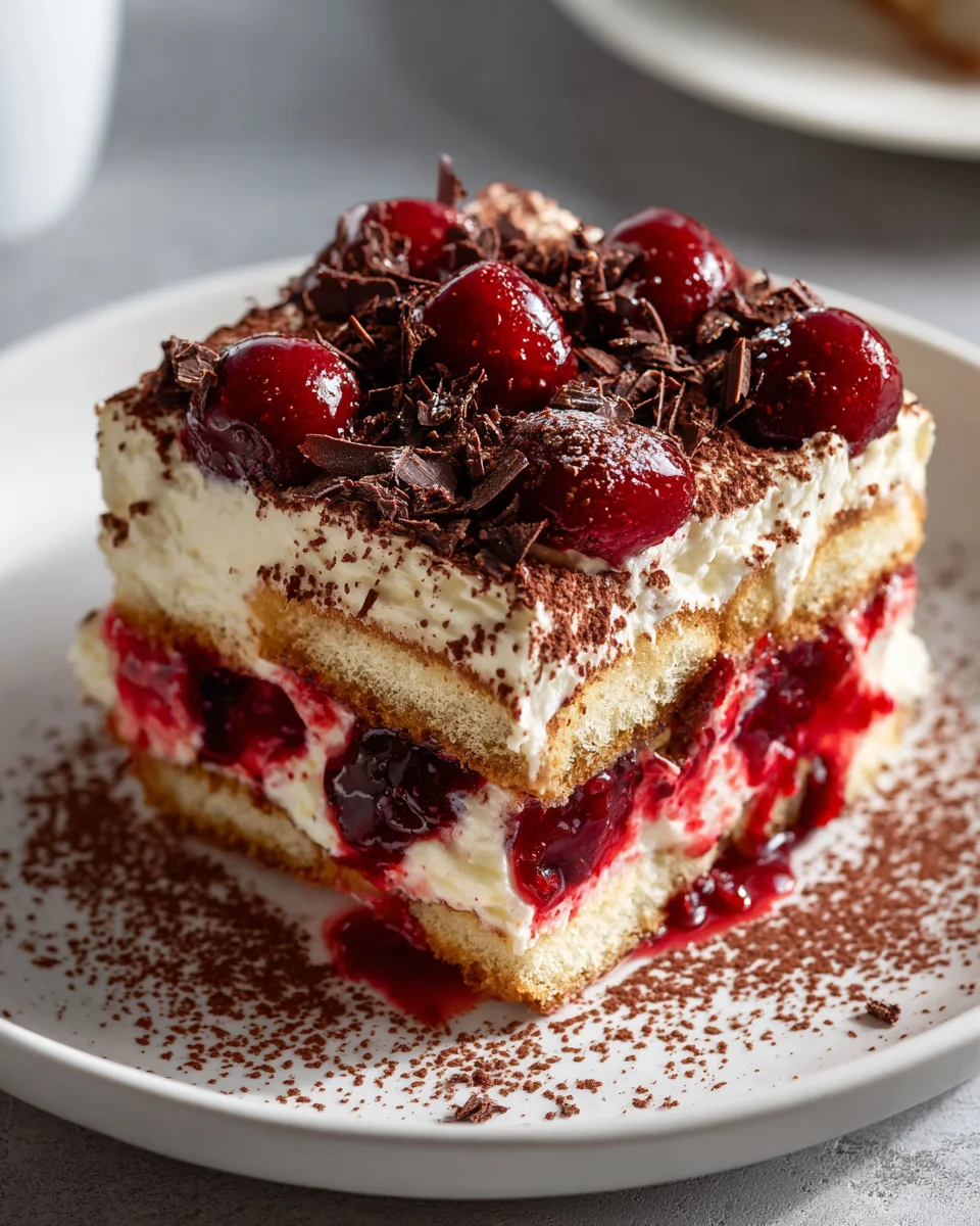 Cherry Amaretto Tiramisu: A Delightful Non-Alcohol Dessert