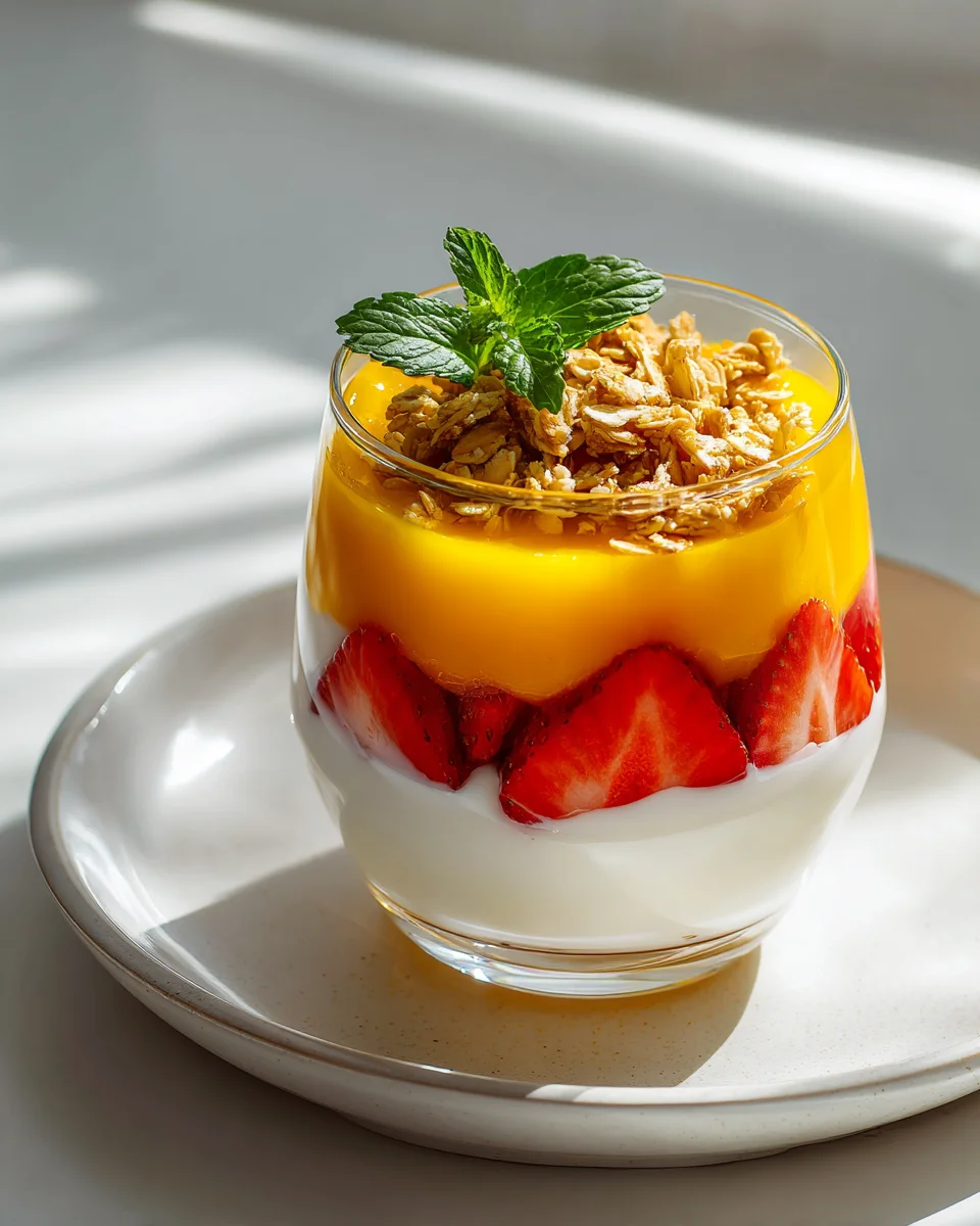 Mango Strawberry Breakfast Parfaits: Healthy & Easy Recipe