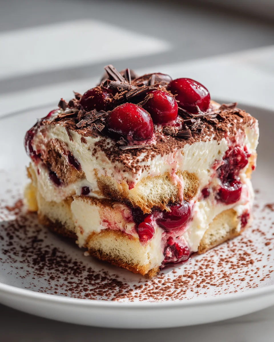 Cherry Amaretto Tiramisu: A Delightful Non-Alcohol Dessert