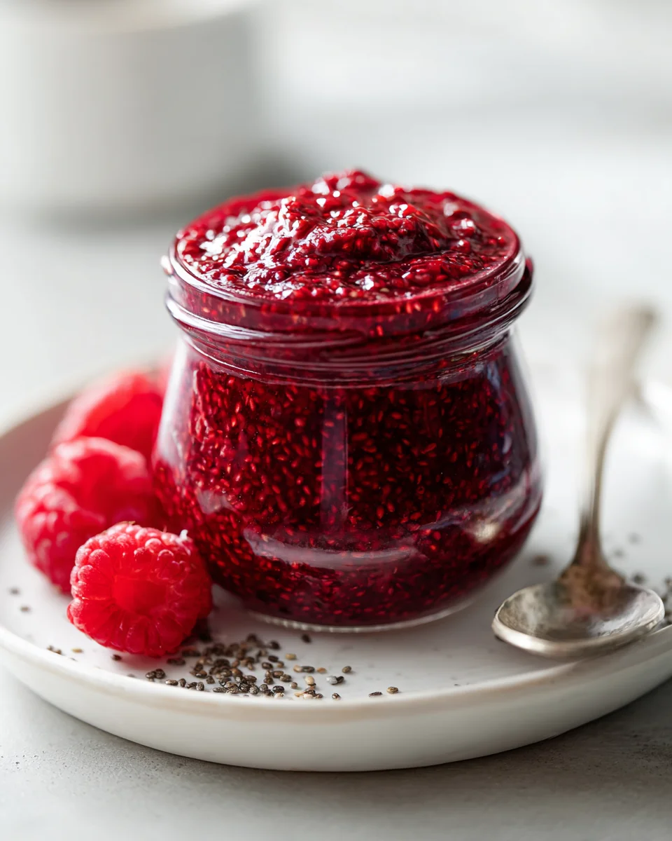 Homemade Raspberry Chia Jam (No Cook) - Simple & Fresh