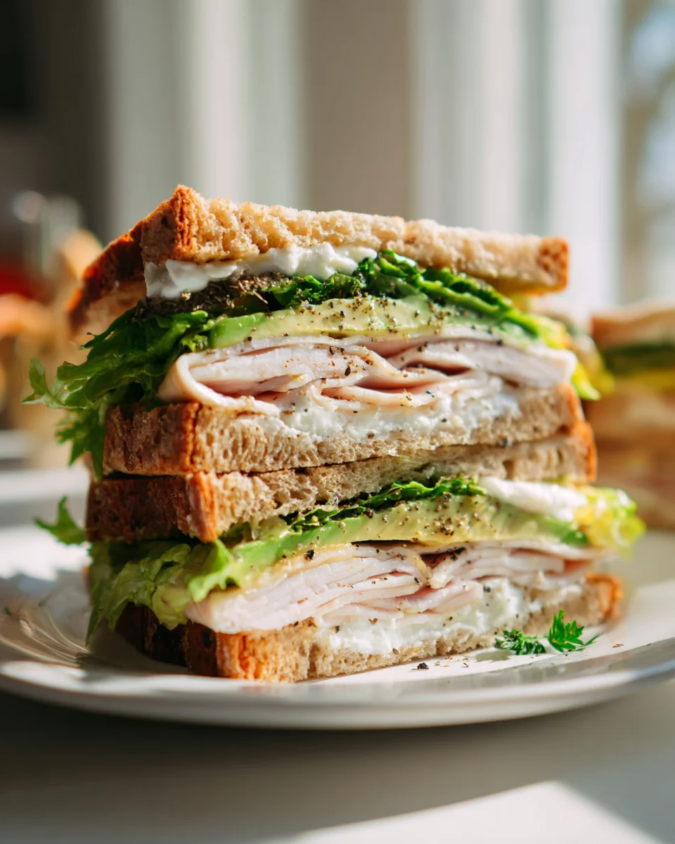 Ultimate Honey Mustard Turkey Avocado Sandwich Recipe