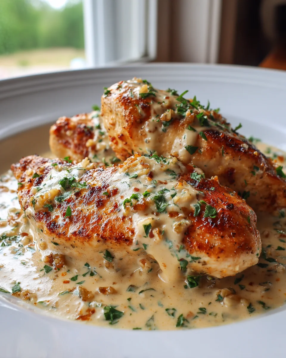 Creamy Garlic Parmesan Chicken Breast Recipe for Dinner Delight