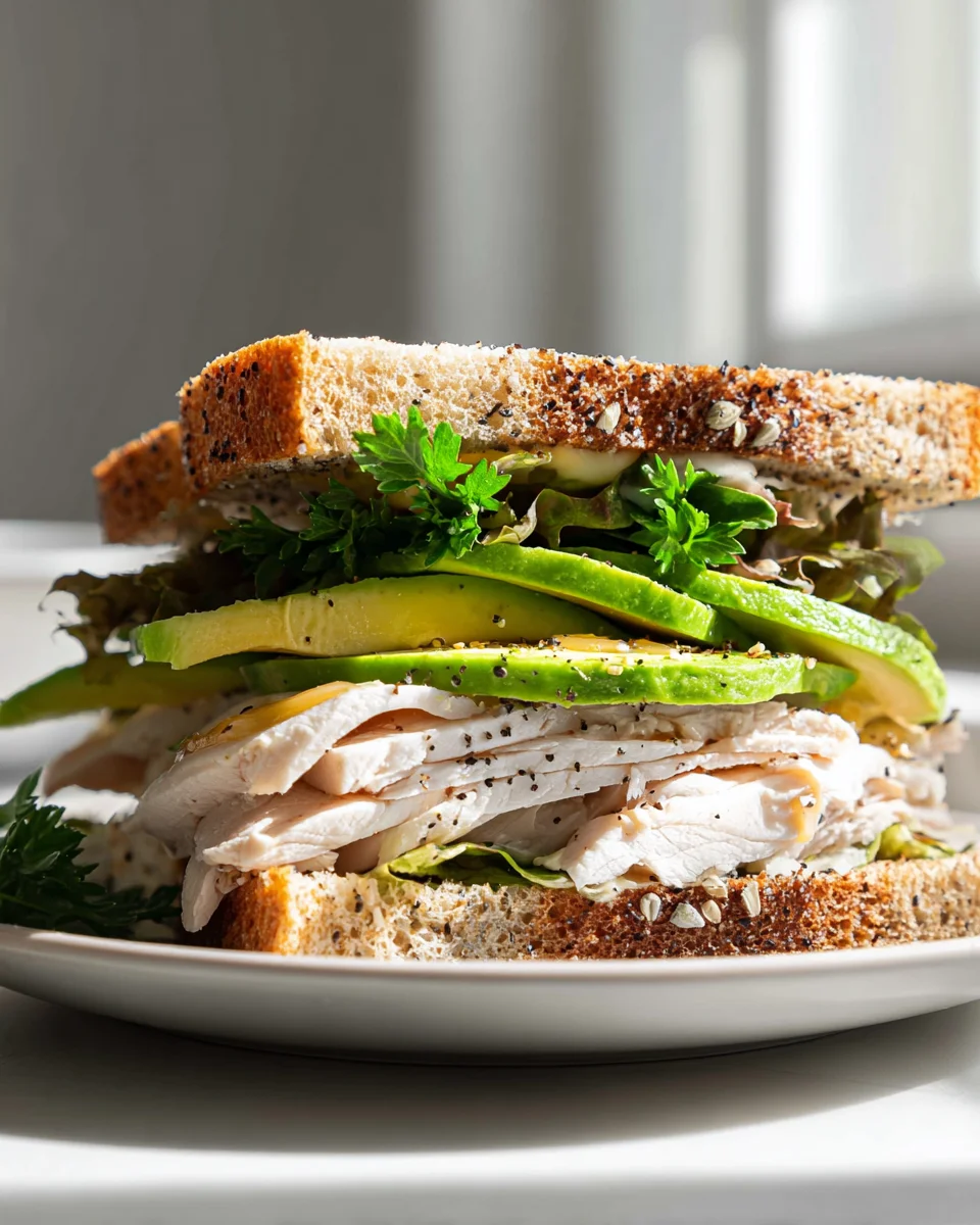 Ultimate Honey Mustard Turkey Avocado Sandwich Recipe