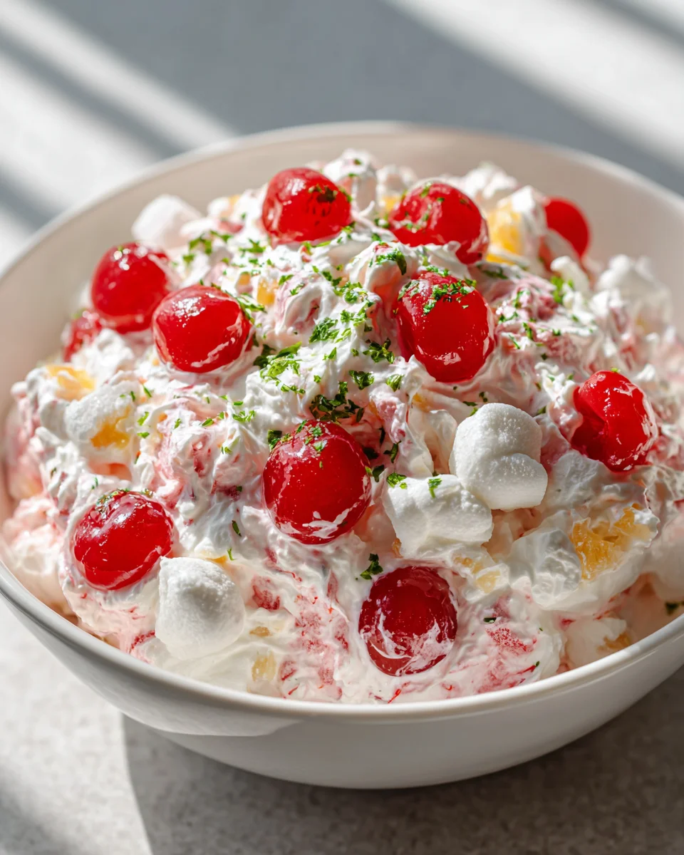 Cherry Fluff Salad: Quick & Easy Dessert in Minutes!
