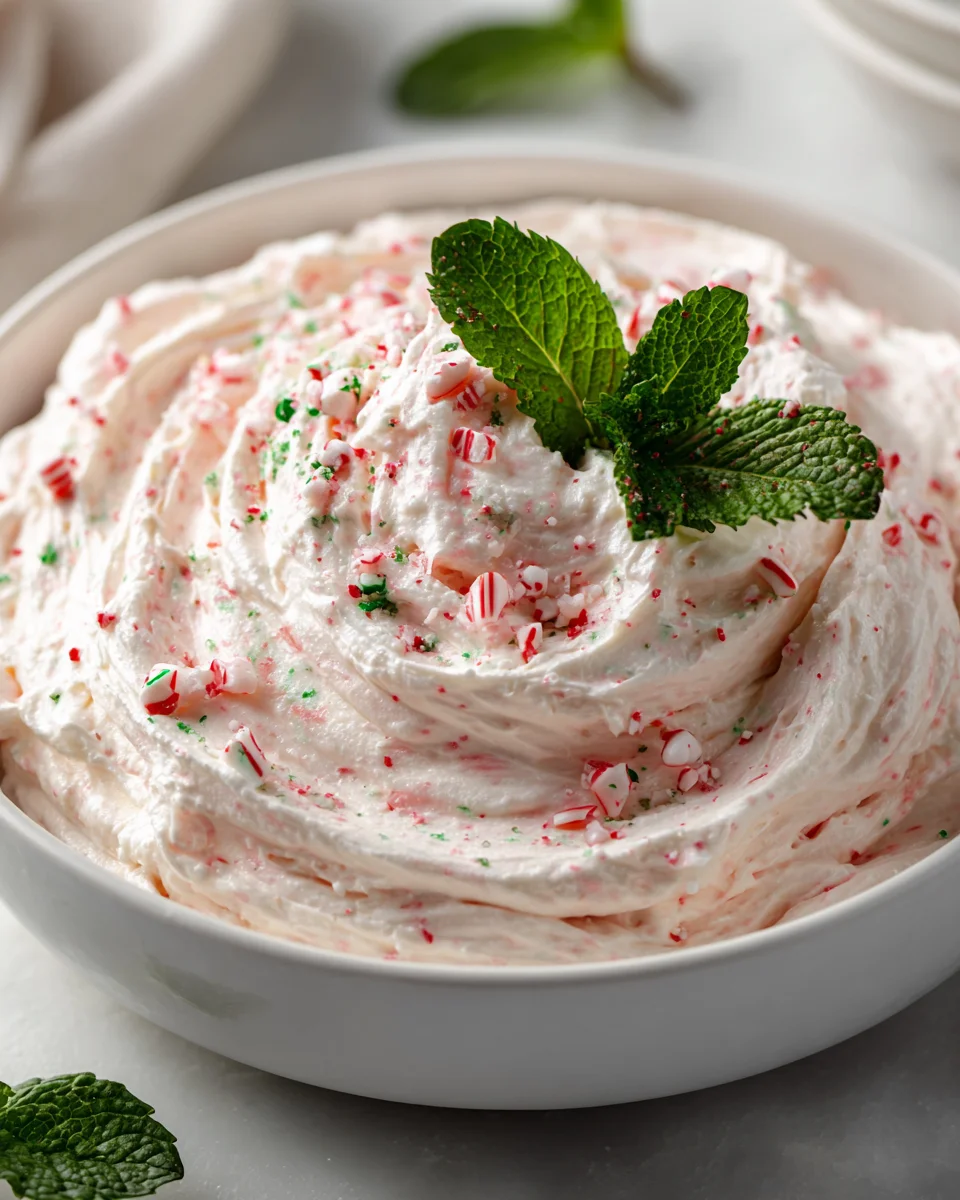 Sweet Whipped Peppermint Cream Cheese Dip for Holidays!