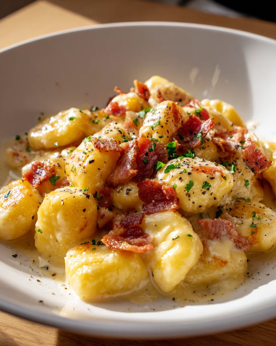 Creamy Beef Carbonara With Gnocchi: A Must-Try Dish!