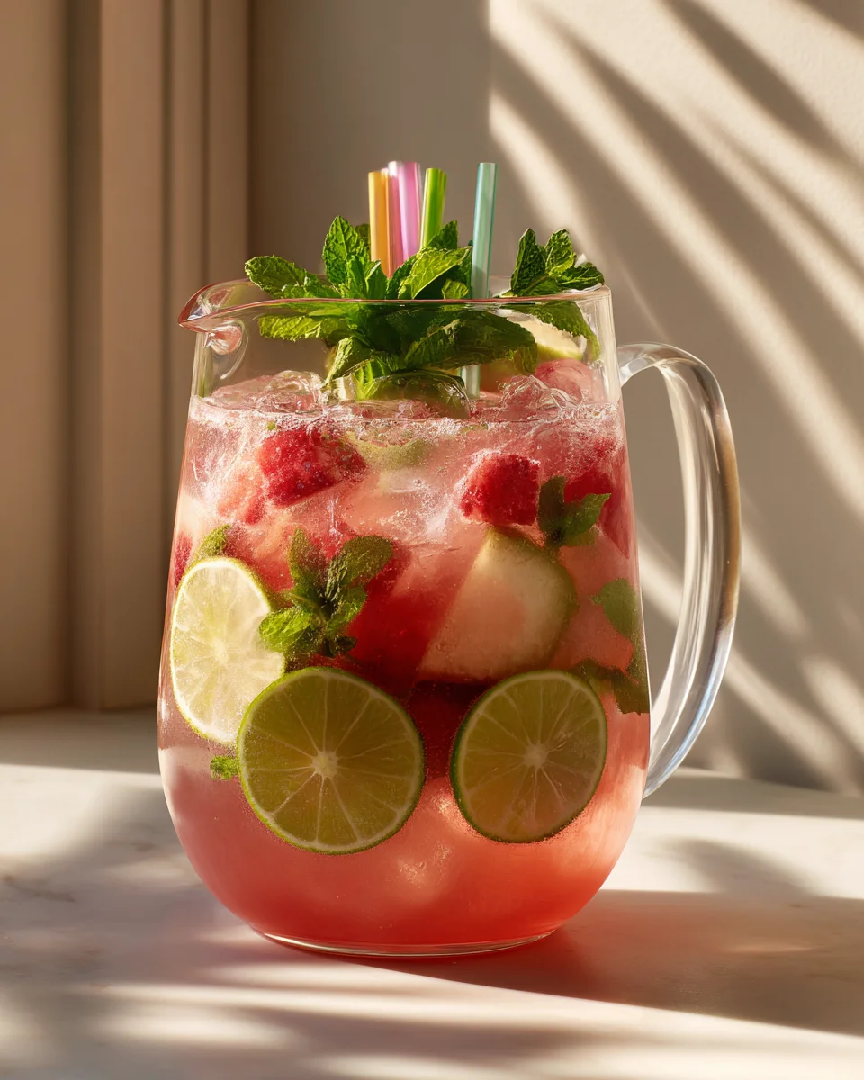 Delicious Dirty Soda Mocktail Punch Pitcher Recipe
