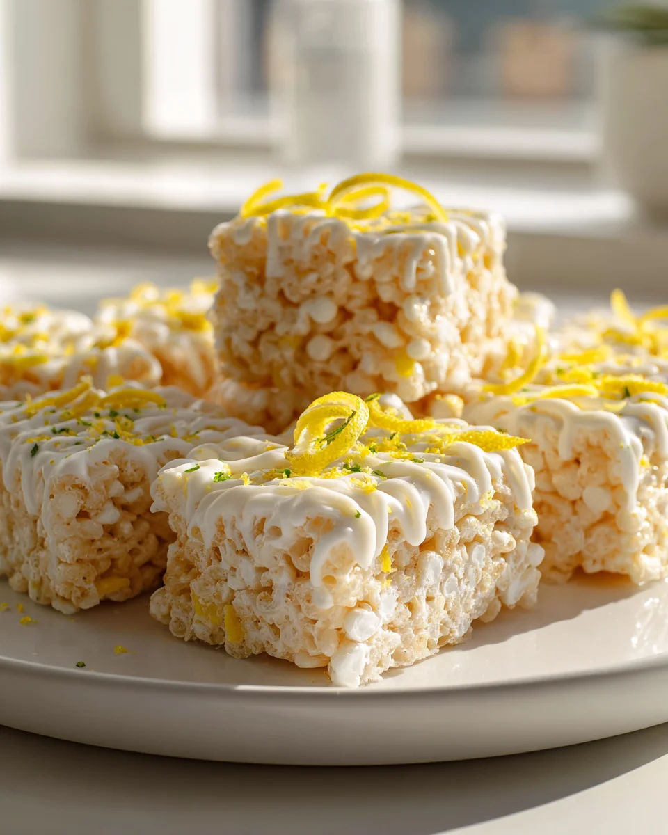 Zesty Lemon Rice Krispy Treats: Your New Favorite Dessert!