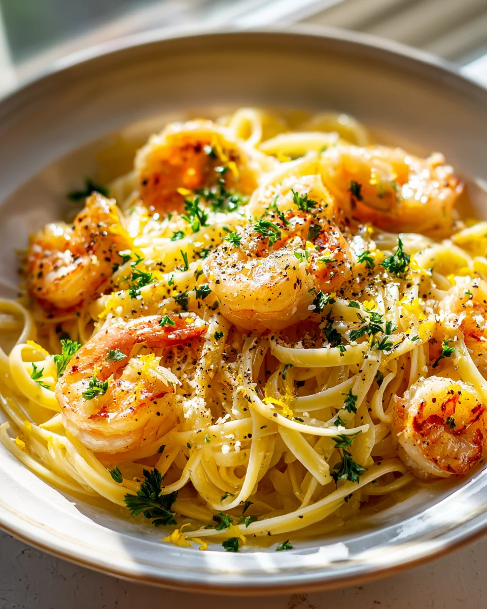 Lemon Butter Shrimp Linguine: Light & Fresh Pasta