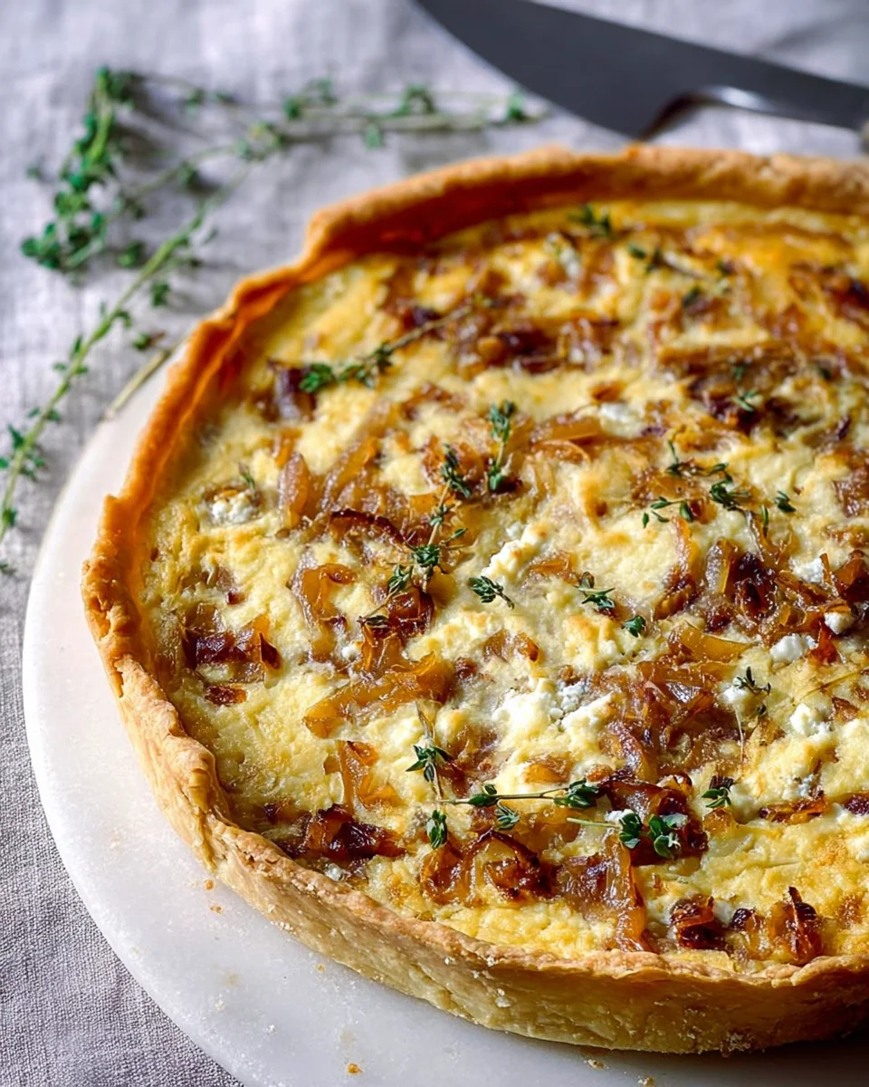 Delicious Caramelized Onion Goat Cheese Tart Recipe to Savor