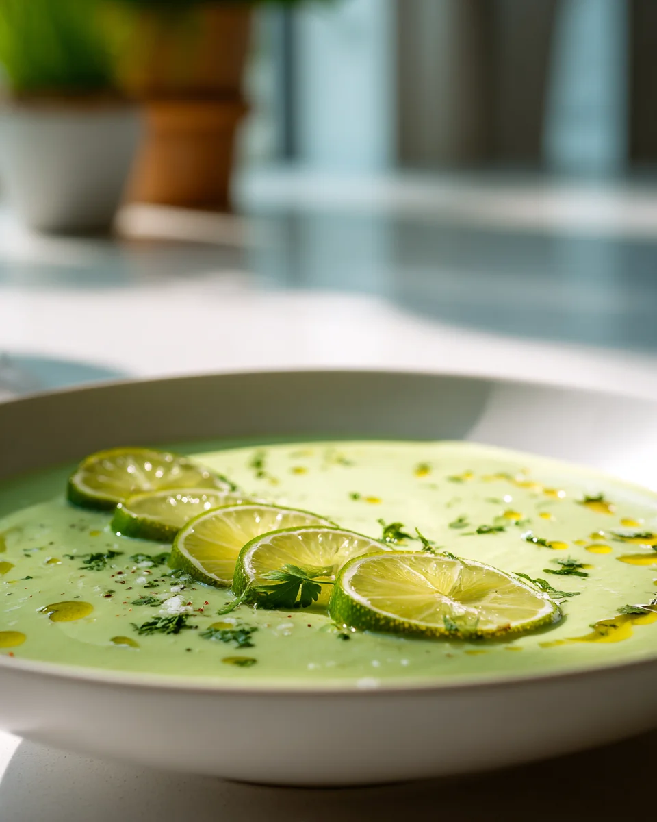 Chilled Avocado and Lime Soup: Refreshing Summer Delight
