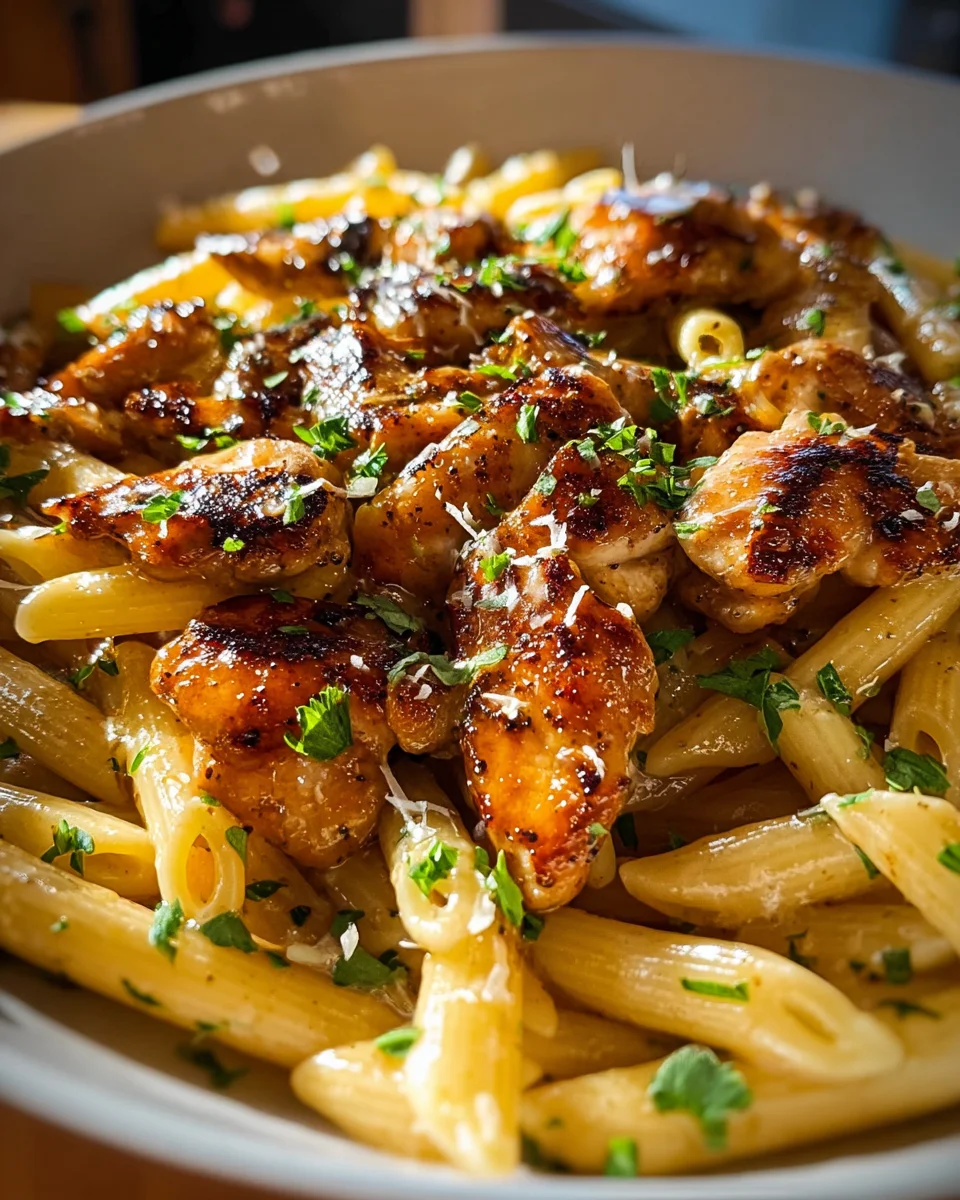 Sticky Smoky Garlic Butter Chicken Pasta Recipe You'll Love