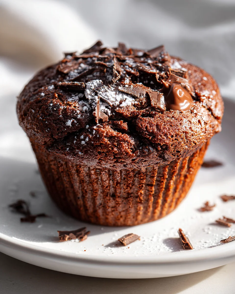 Indulgent Double Chocolate Nutella Muffins Recipe