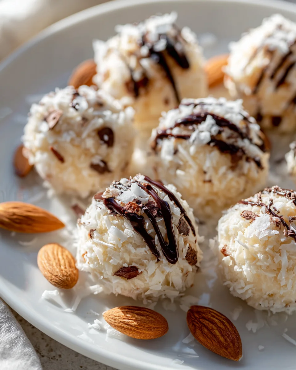 Almond Joy Snowballs with Sweetened Condensed Milk Recipe