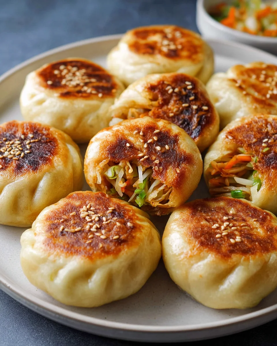 Delicious Pan Fried Cabbage and Noodle Buns Recipe!
