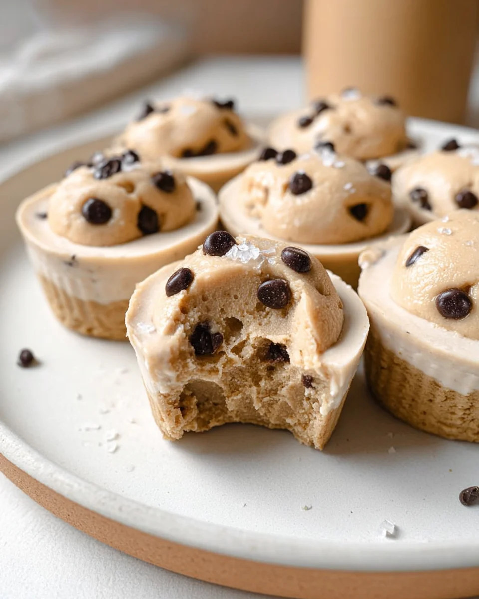 Delicious High Protein Yogurt Cookie Dough Cups Recipe