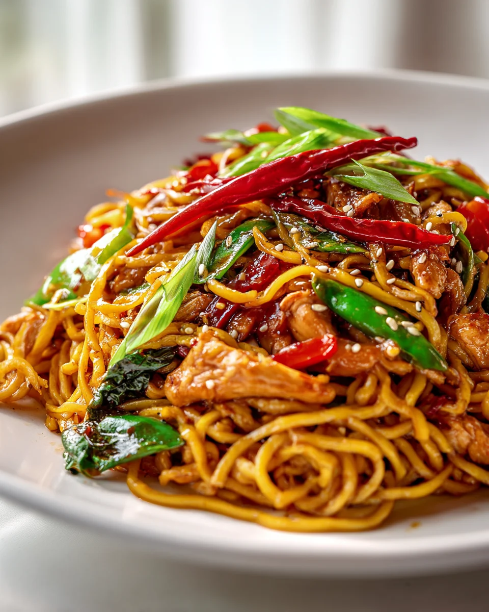 Spicy Szechuan Chicken Chow Mein: Authentic Bold Heat Recipe