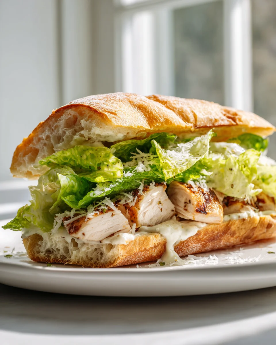 Chicken Caesar Sandwich with Homemade Garlic Aioli Recipe
