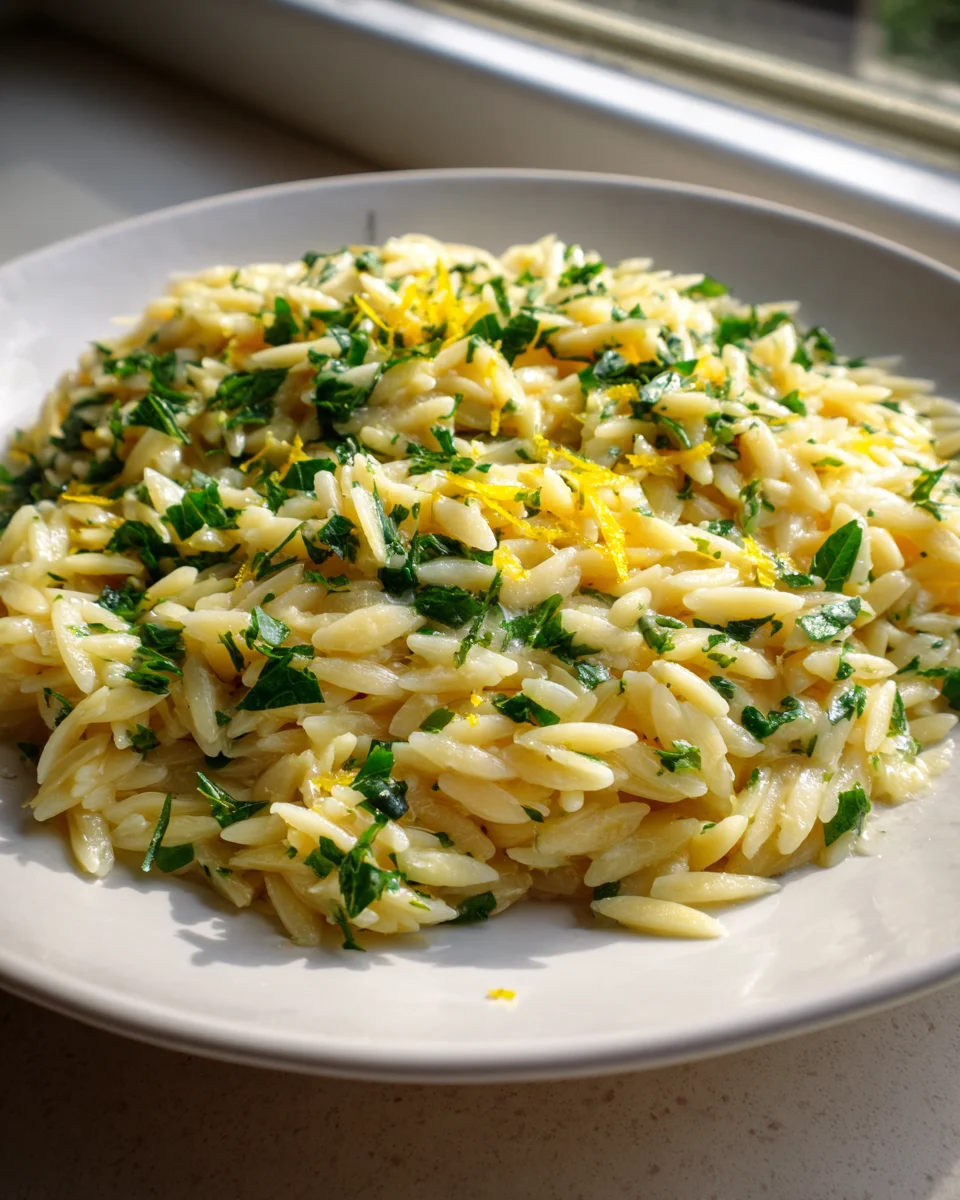 Lemon Garlic Orzo Pasta: Easy, Fresh & Flavorful Meal