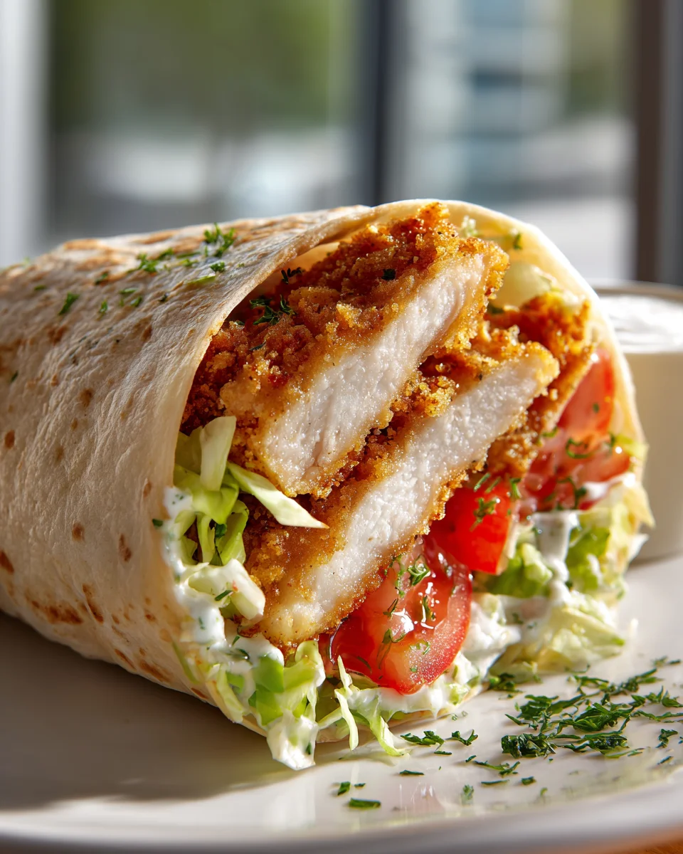 Easy Crispy Chicken Ranch Snack Wrap for Lunch or Dinner