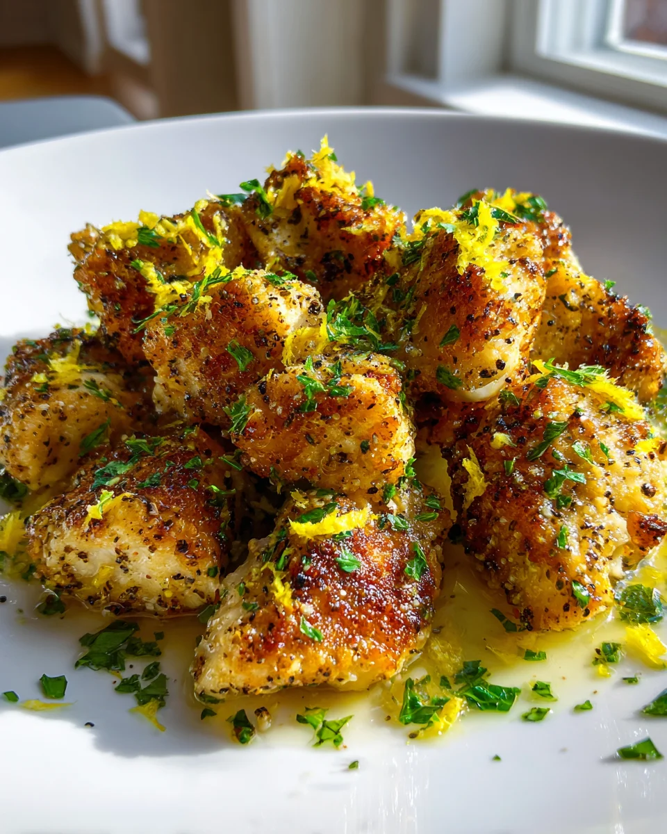 Lemon Pepper Chicken Bites: Zesty, Juicy & Easy Recipe