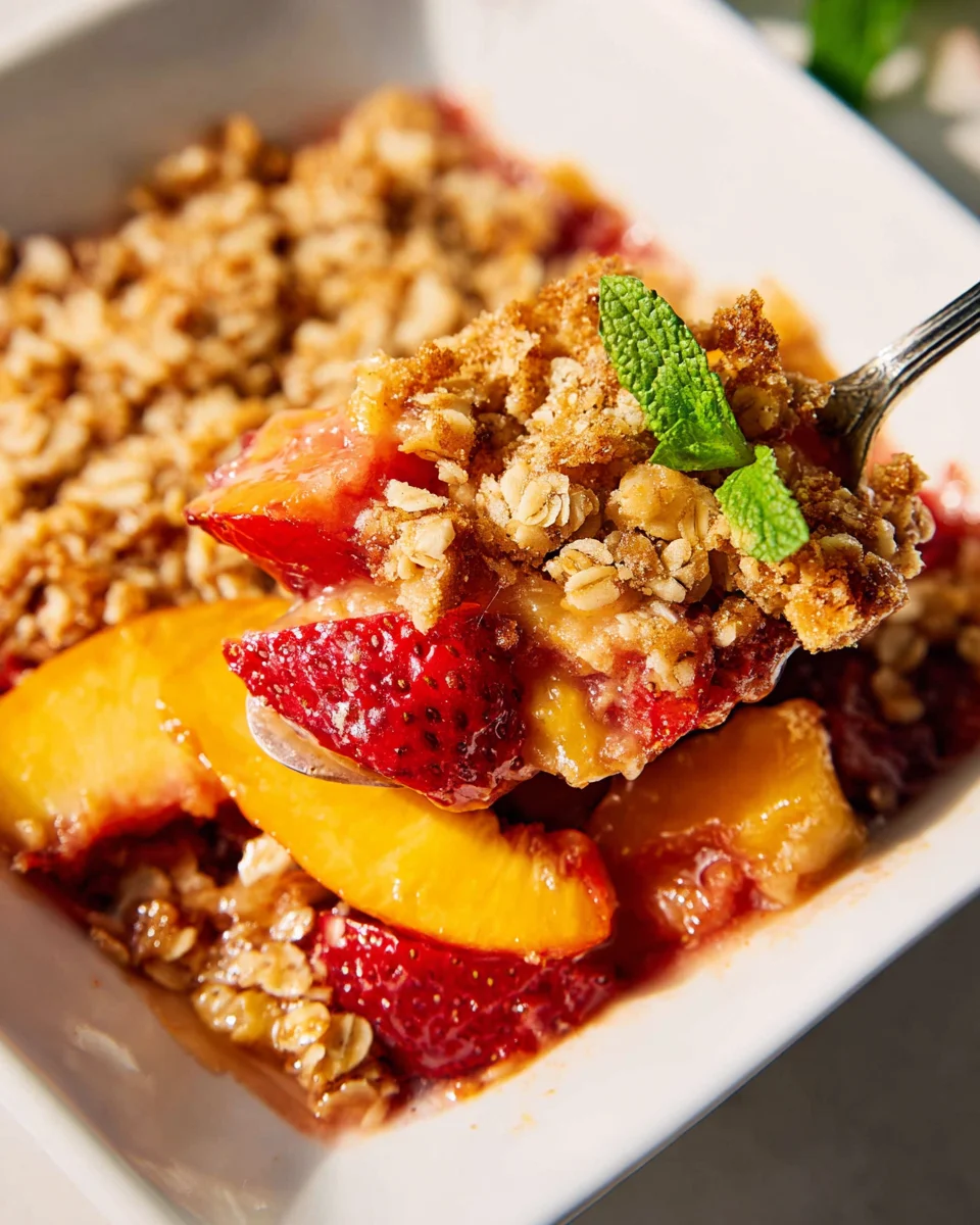 Delicious Strawberry Peach Crisp Recipe for Summer Delight
