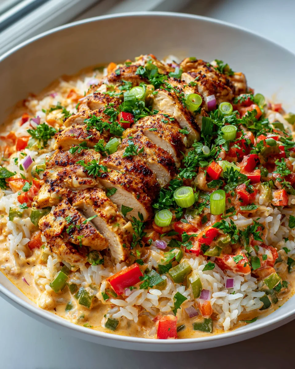 Creamy Cajun Chicken Rice: High Protein Comfort Meal