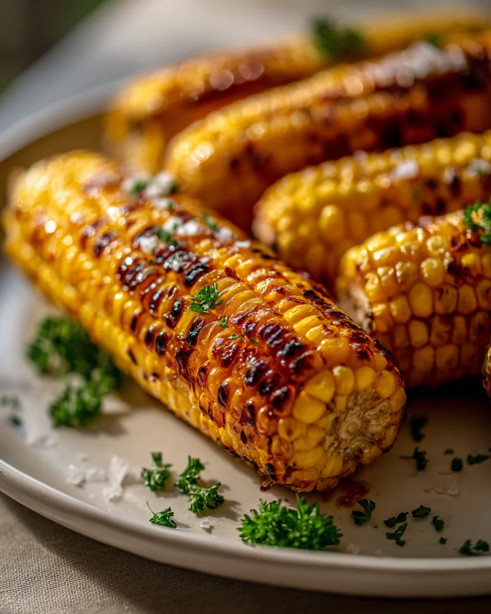 Delicious Maple Butter Grilled Corn On The Cob Recipe!