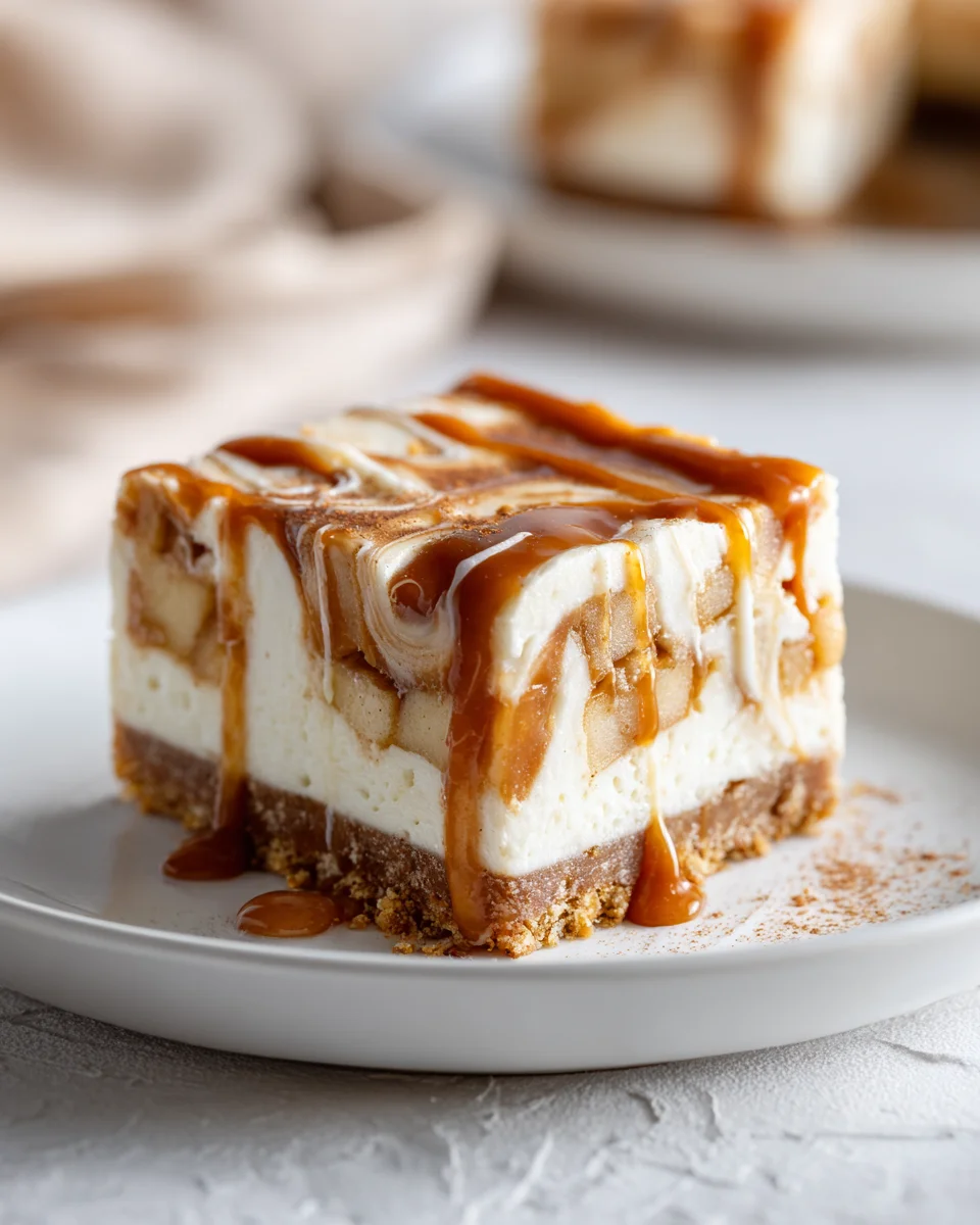 Easy Caramel Apple Cheesecake Bars: Perfect Fall Dessert
