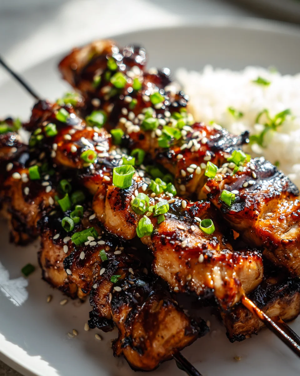 Grilled Teriyaki Chicken Skewers - Perfect BBQ Flavor