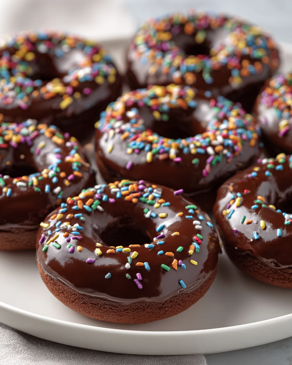 Best Chocolate Frosted Donuts Recipe with Colorful Sprinkles