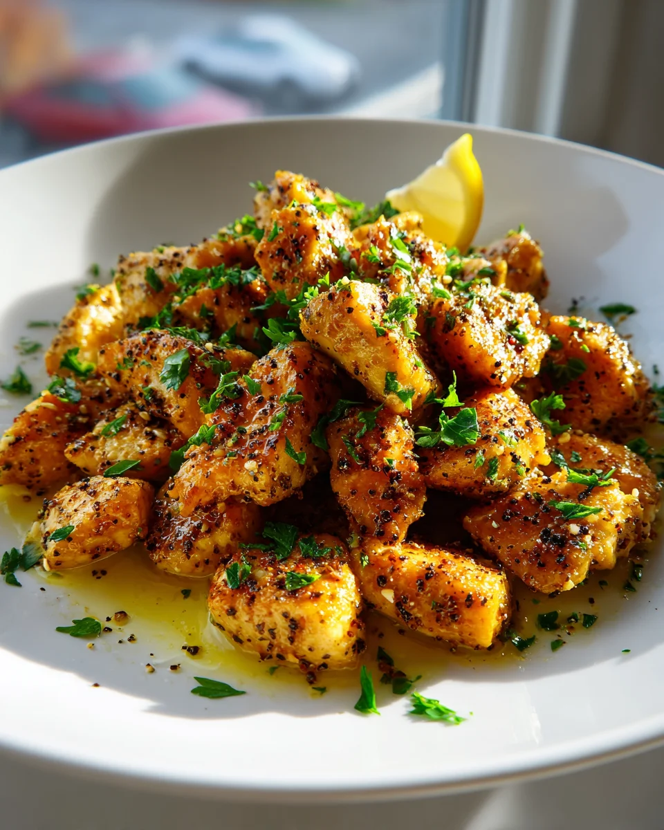 Lemon Pepper Chicken Bites: Zesty, Juicy & Easy Recipe