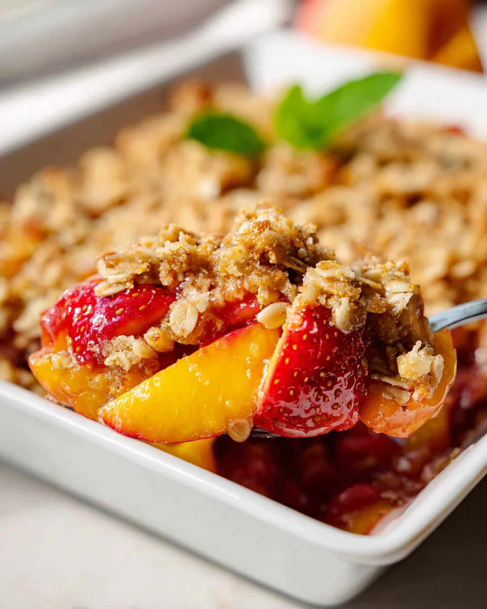 Delicious Strawberry Peach Crisp Recipe for Summer Delight