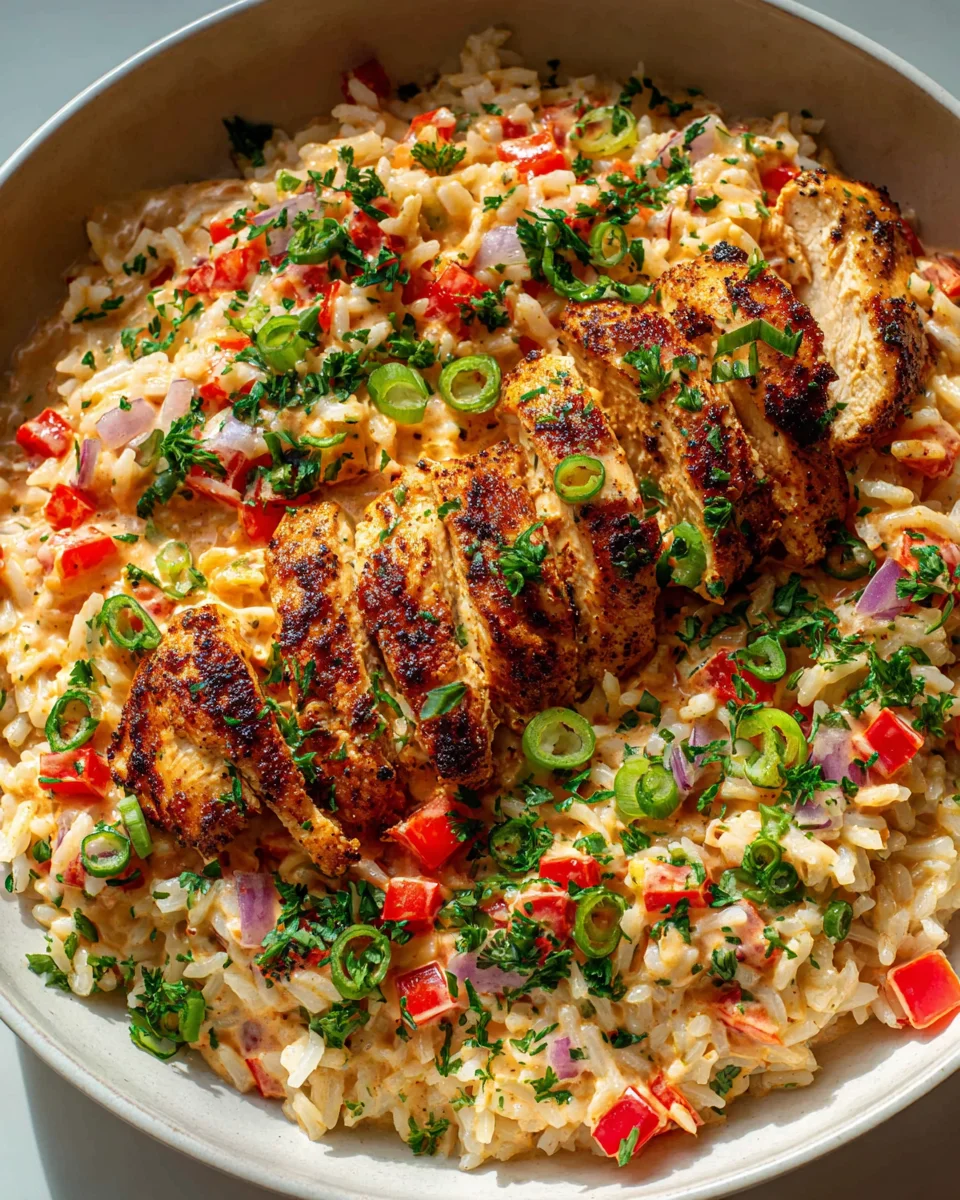 Creamy Cajun Chicken Rice: High Protein Comfort Meal