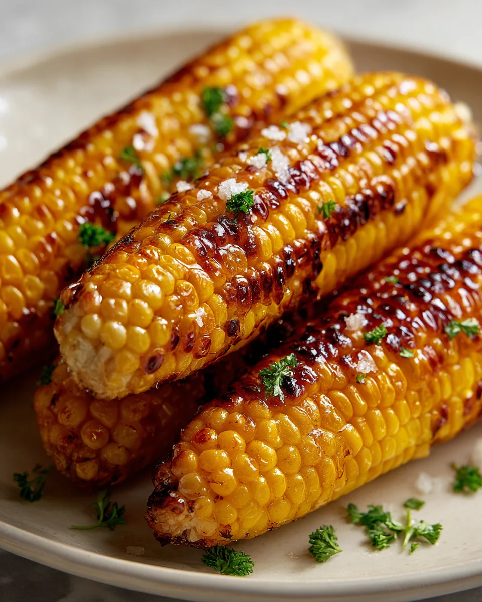 Delicious Maple Butter Grilled Corn On The Cob Recipe!